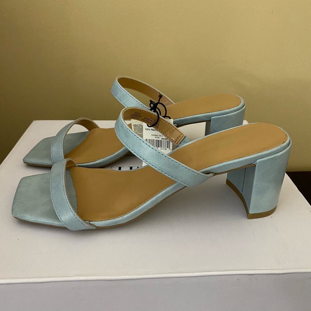 Banana Republic Women's Strappy Square Toe Heeled Sandal‎